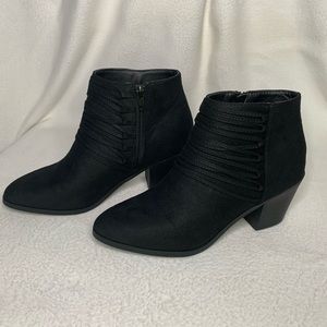 Black Suede Booties